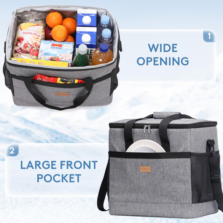 Cooler Bag 50 Cans Collapsible and Insulated Large Lunch Bag Leakproof Soft Cooler Portable for Camping