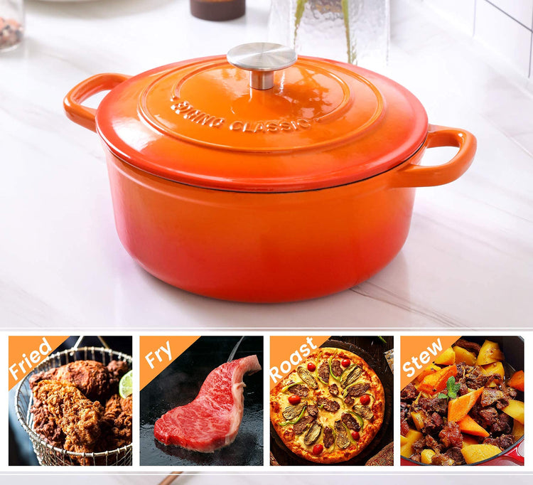Enameled Cast Iron Dutch Oven