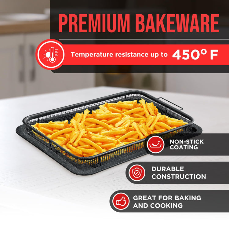 Crisper Tray Gray marble Coating (2 Count)