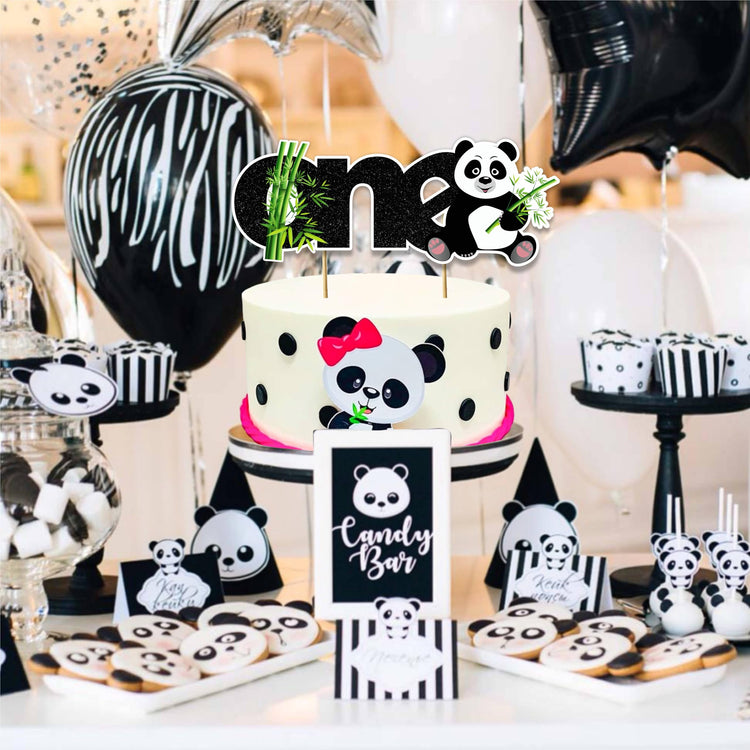 Panda One Cake Topper