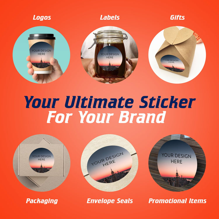 Custom Vinyl Stickers Your Image (100 Count)