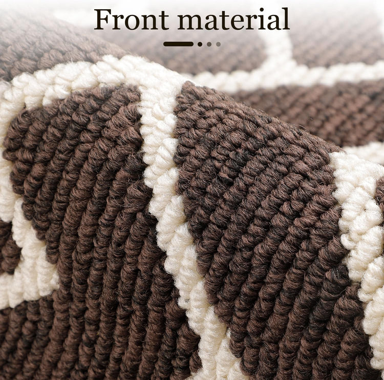 hicorfe Kitchen Rugs and Mats,Kitchen Mats for Floor,24"x35" Non Slip Runner Rug,Absorbent Resist Dirt Comfort Standing Mat Machine Washable for Entryway,Hallway,Front of Sink(Dark Brown)