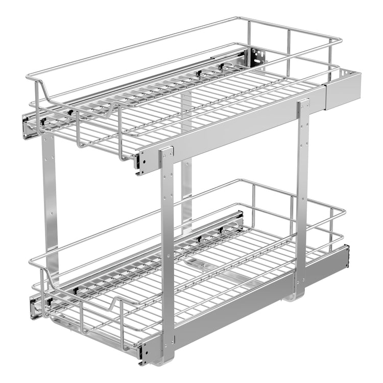 2 Tier Pull Out Cabinet Organizer 11" W X 22" D