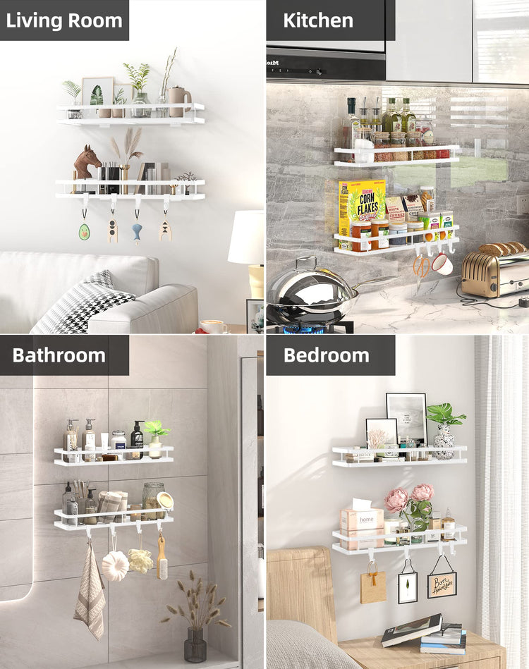 Spice Rack Organizer Wall Mount (2 Count)