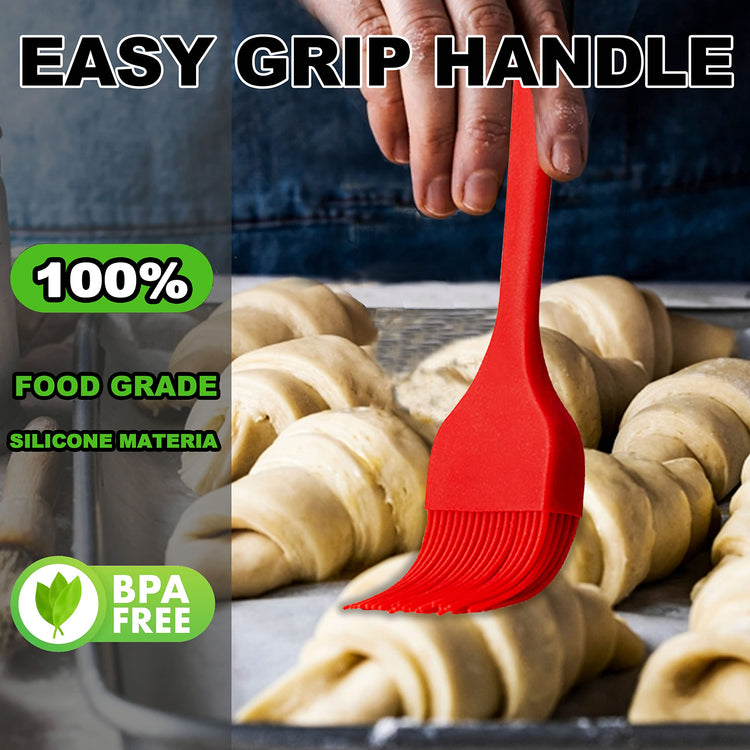 2 Pack Silicone Basting Pastry Brushes