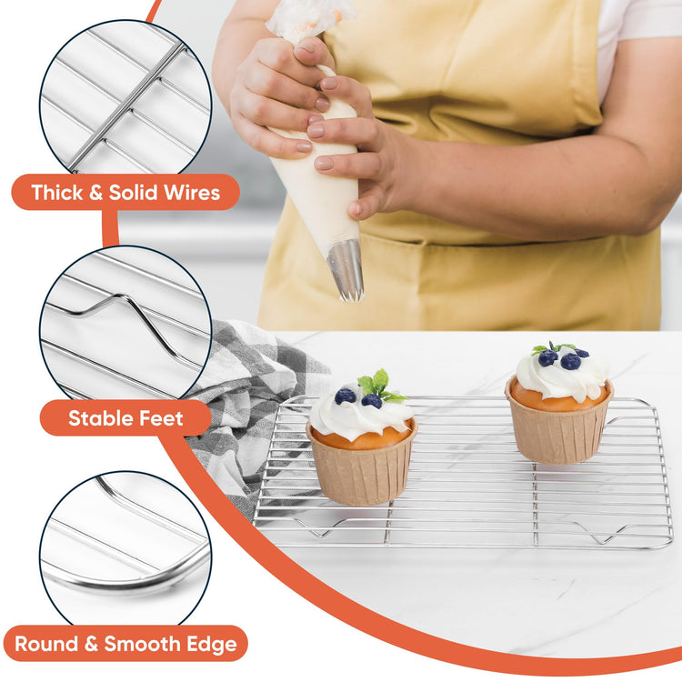 2 Pack Small Baking Cooling Racks