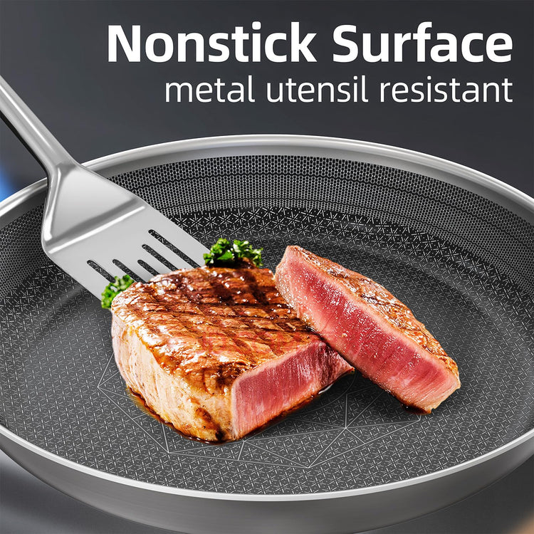 3pc Hybrid Nonstick Frying Pans Set (3 Count)