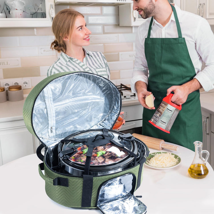 Insulated Slow Cooker Carrying Bag for 6