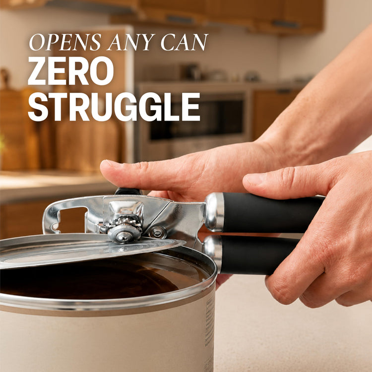 Heavy Duty Stainless Steel Can Opener Manual with Bottle Opener