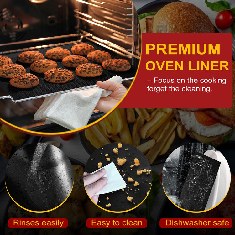 2 Pack Oven Liners for Bottom of Oven