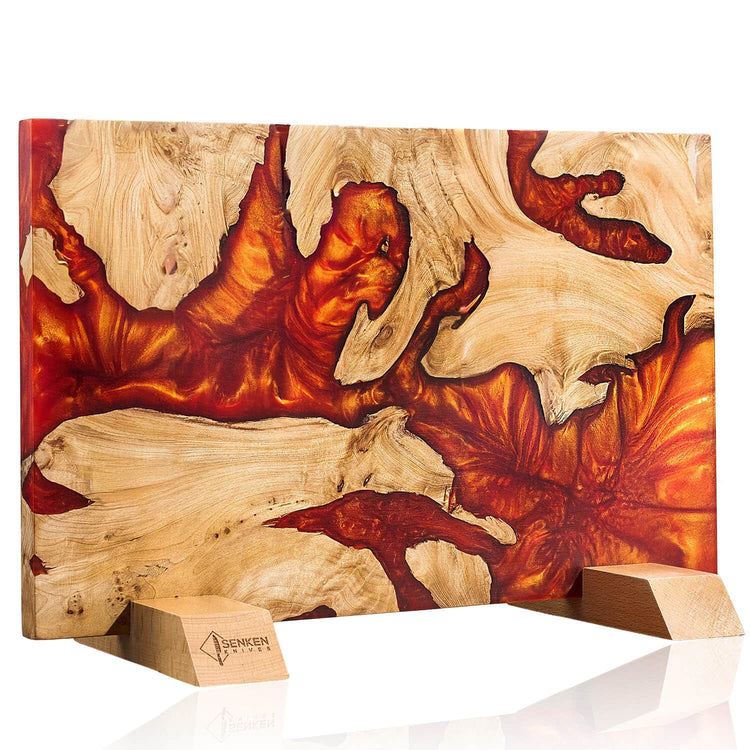 SENKEN "Red Tsunami" Extra Large Magnetic Knife Block