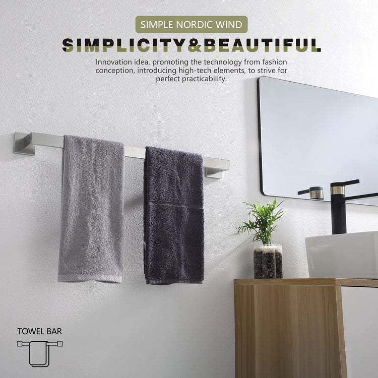 24 Inch Single Towel Bar
