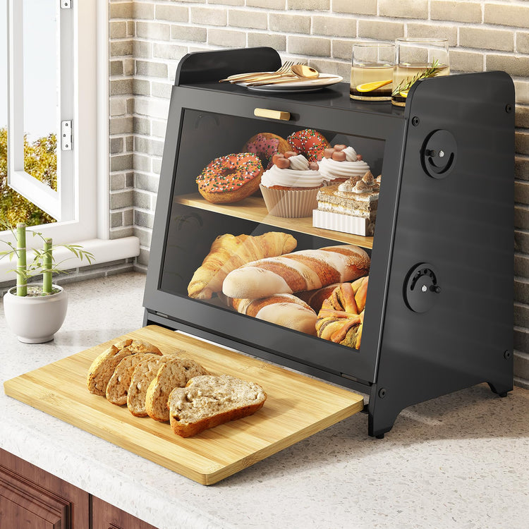 Airtight Bread Box for Kitchen Countertop
