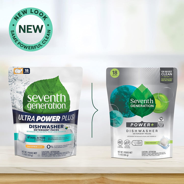 Seventh Generation Dish AUTO PAC PWR 18PC, Multi, Ultra Power Plus, 18 Count