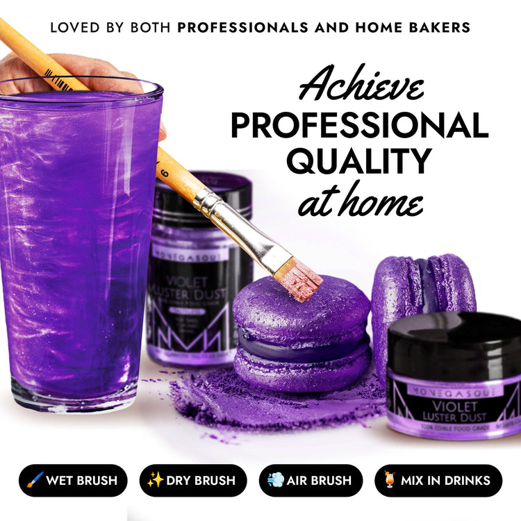 Purple Edible Glitter for Drinks & Cakes