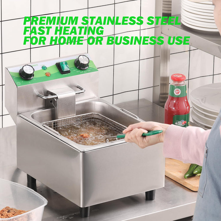 Electric Deep Fryer with Timer 10L
