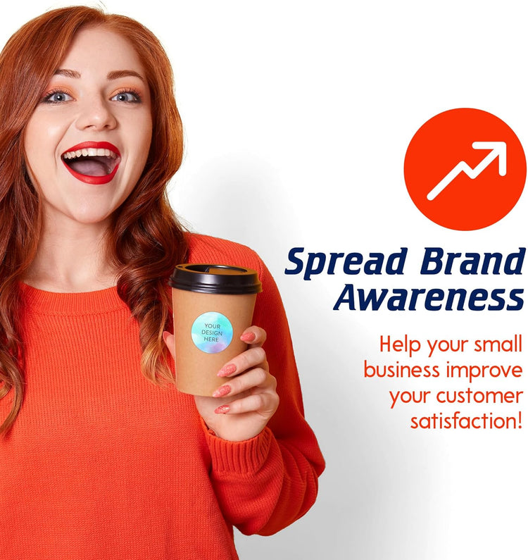 100 Custom Vinyl Stickers - Upload Your own Image, Text, Design, Logo - Personalized Logo Labels for Handmade, Packaging, Bottle, Jars, Candle, Brand Stickers (Sky Blue, 1.5x1.5)