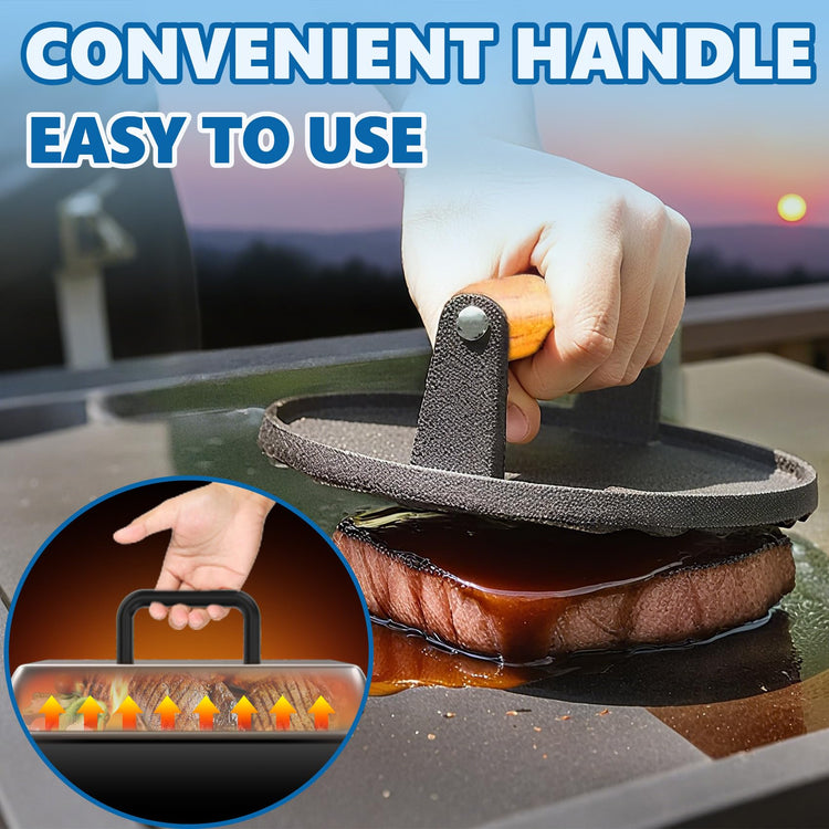 Griddle Basting Cover Dome & Round Burger Press for Blackstone Accessories