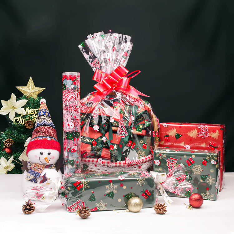 100 ft Christmas Cellophane Wrap Roll (291.67 Sq Ft)