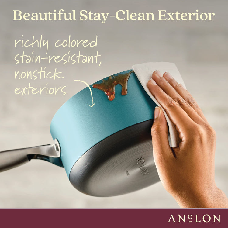 Achieve Hard Anodized Nonstick Sauce Pan with Lid