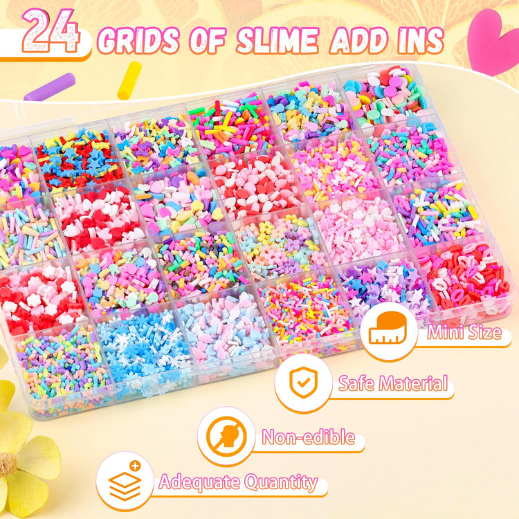 24 Grid Slime Mix Ins Slime Add Ins