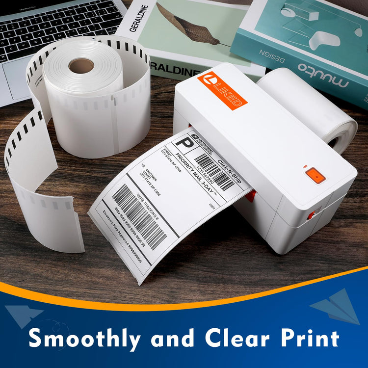 220 4"x 6" Thermal Shipping Labels Replacement for DYMO 1744907 (220 Count)