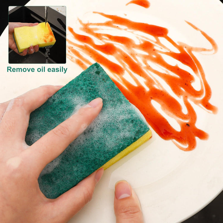 90Pack Individually Wrapped Sponges Uncompressed Kitchenware (19.2 Ounce)