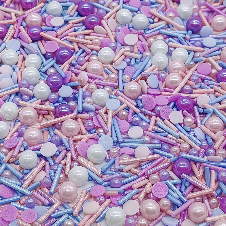 Purple Series Sprinkles Candy Mix Size Edible Pearls Cake Decorations Cupcake Toppers Cookie Decorating Perfect for Wedding Party Valentine Halloween Christmas Supplies 4.58OZ (4.58 Ounce)