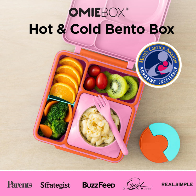 OmieBox Kids Insulated Leakproof Bento Lunch Box with Food Jar