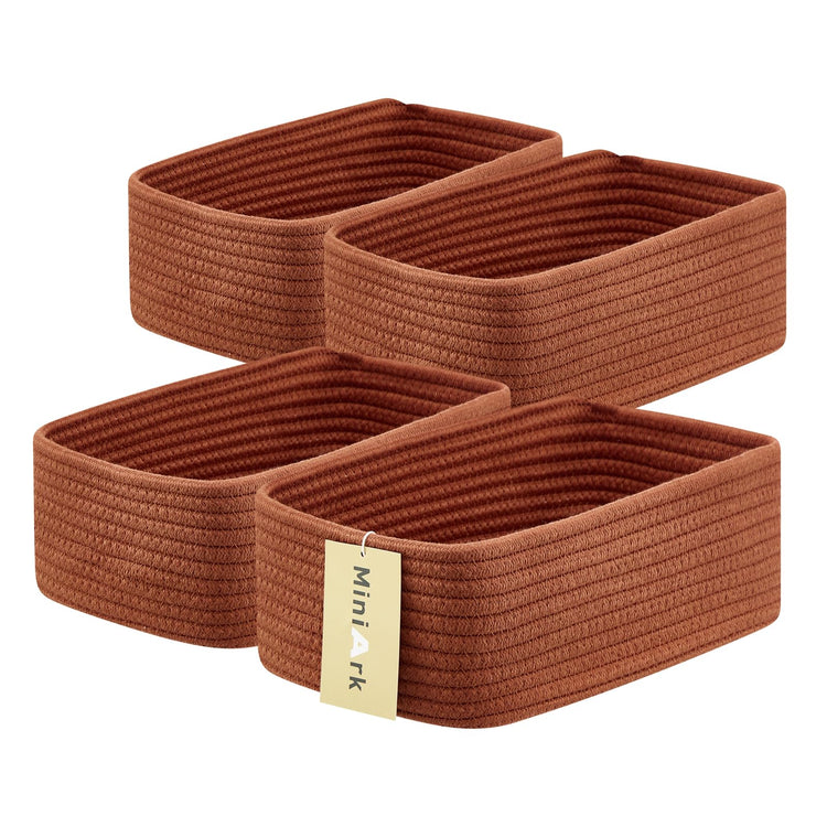 Small Storage Baskets for Organizing (4 Count)