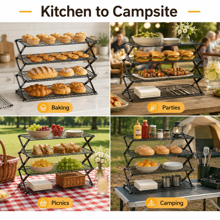 4 Tier Collapsible Cooling Rack