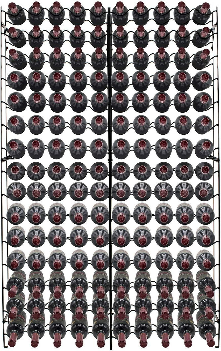 Sorbus Wine Rack Freestanding Floor - Wine Bottle Holder Holds 150 Bottles of Wine - 150 Bottle Capacity Wine Storage for Any Bar, Wine Cellar, Kitchen, Dining Room