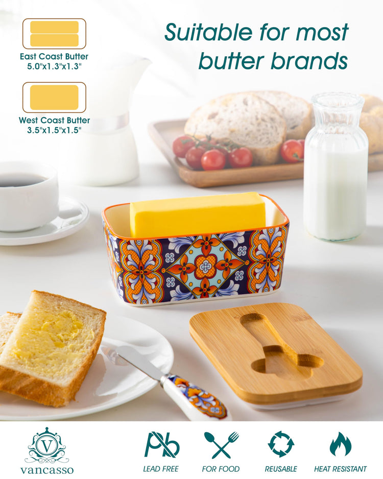 6.5" Butter Dish with Lid