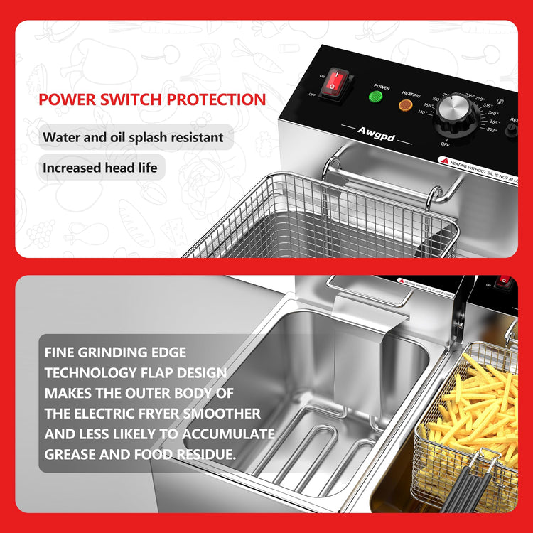 Commercial Deep Fryer (2 Count)