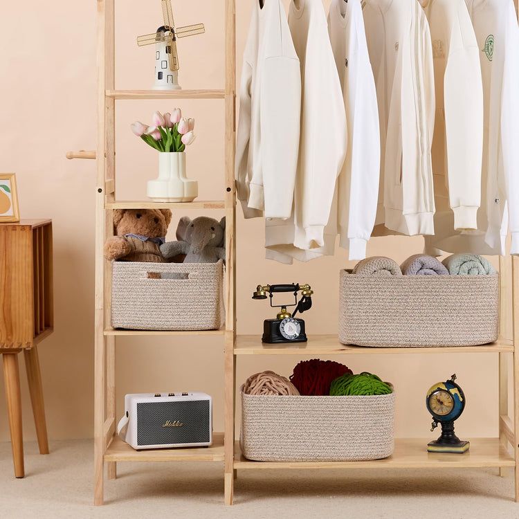 Large Storage Baskets for Shelves (2 Count)