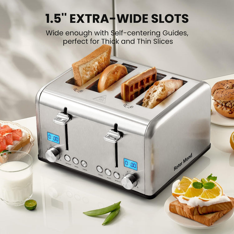 Countdown Stainless Steel 4 Slice Toaster with Bagel