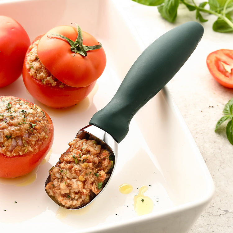 Heavy Duty Ice Cream Scoop with Soft Grip Handle