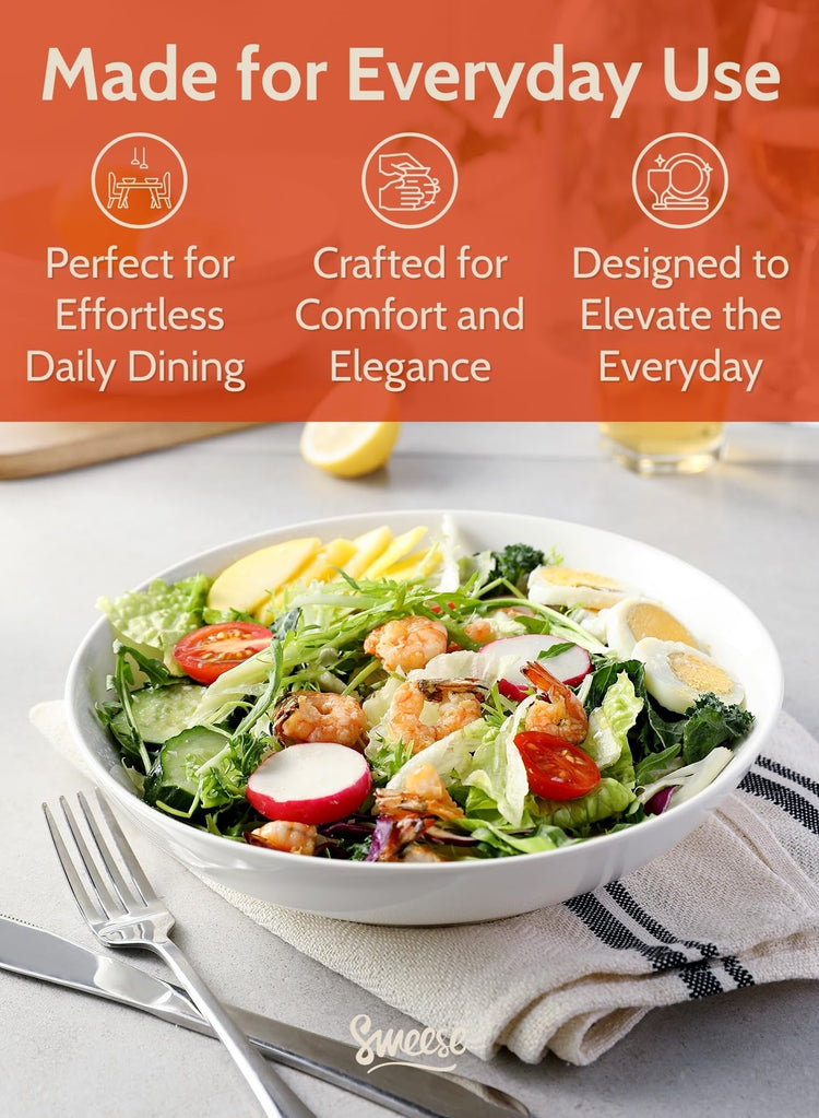 Large Salad Serving Bowls (6 Count)