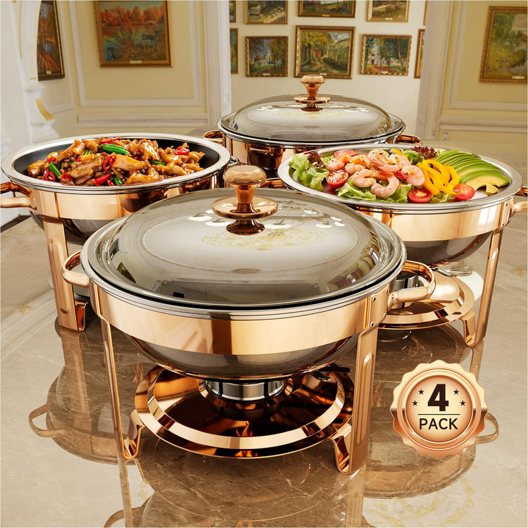 Chafing Dishes for Buffet (4 Count)