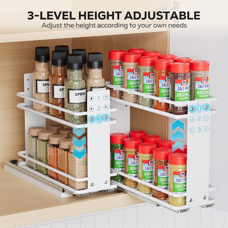 Pull Out Spice Rack Organizer (2 Count)