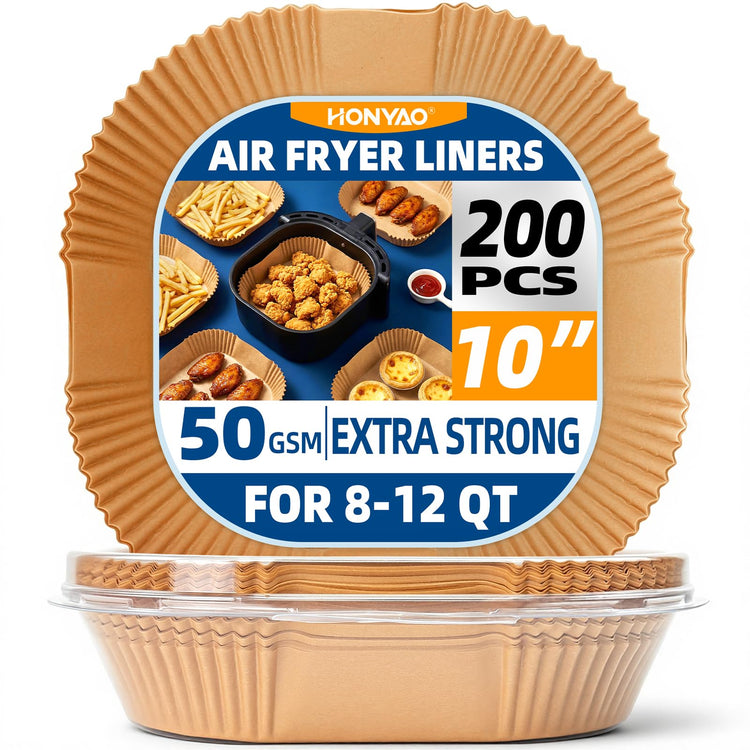 200pcs Thickened Air Fryer Paper Liners 10 inch XXXL (200 Count)