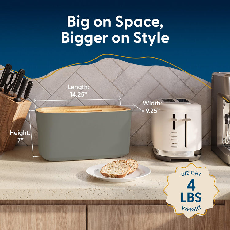 Sonder LA Union Bread Box with Wood Lid