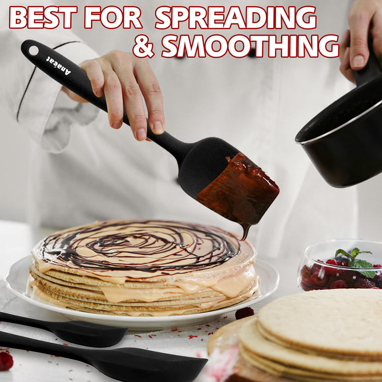 Heat Resistant Silicone Spatula Set of 8 (8 Count)