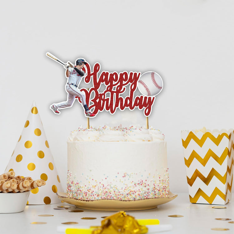 Baseball Happy Birthday Cake Topper