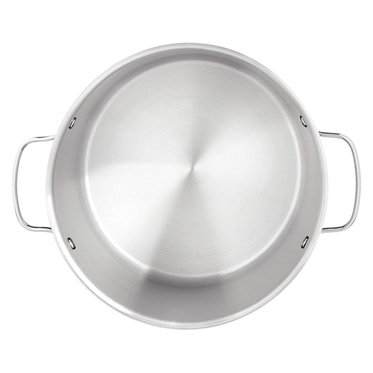 Amazon Basics Stainless Steel Stock Pot with Lid, 8 Quart, Even Heating, Easy to Clean, Silver