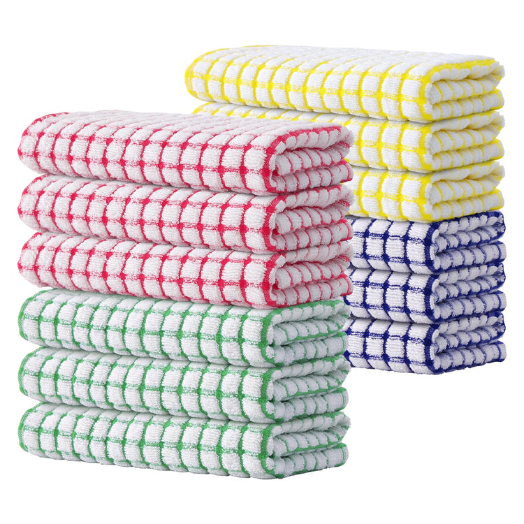 Cotton 12 Pack Terry Kitchen Towels (12 Count)