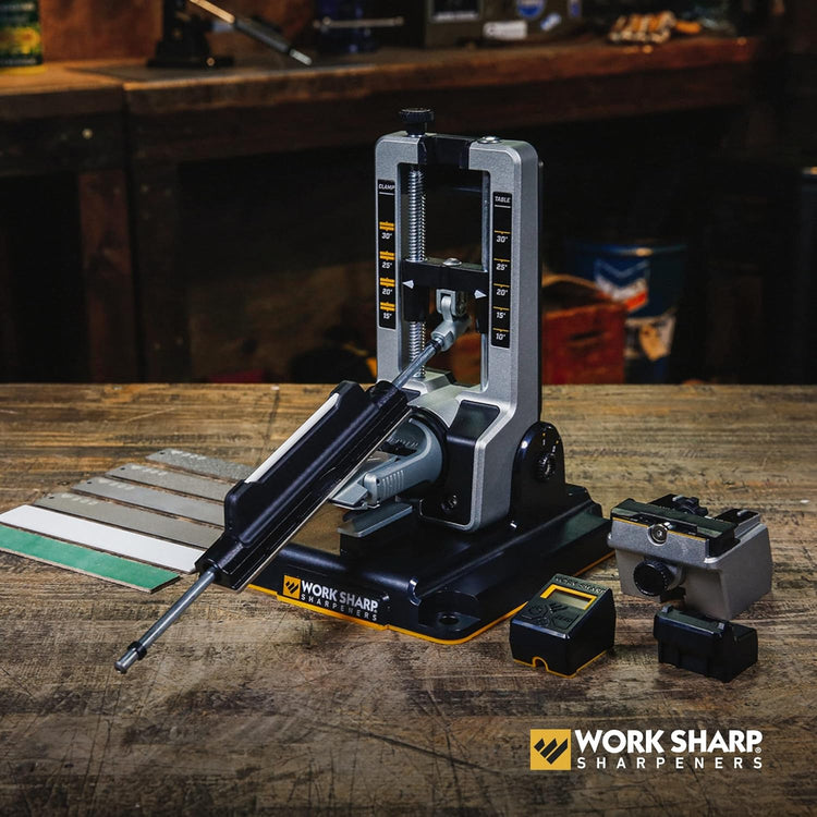 Work Sharp Professional Precision Adjust Knife Sharpener - Adjustable Knife Sharpening Kit for Pocket, Hunting, Kitchen, Serrated Knives