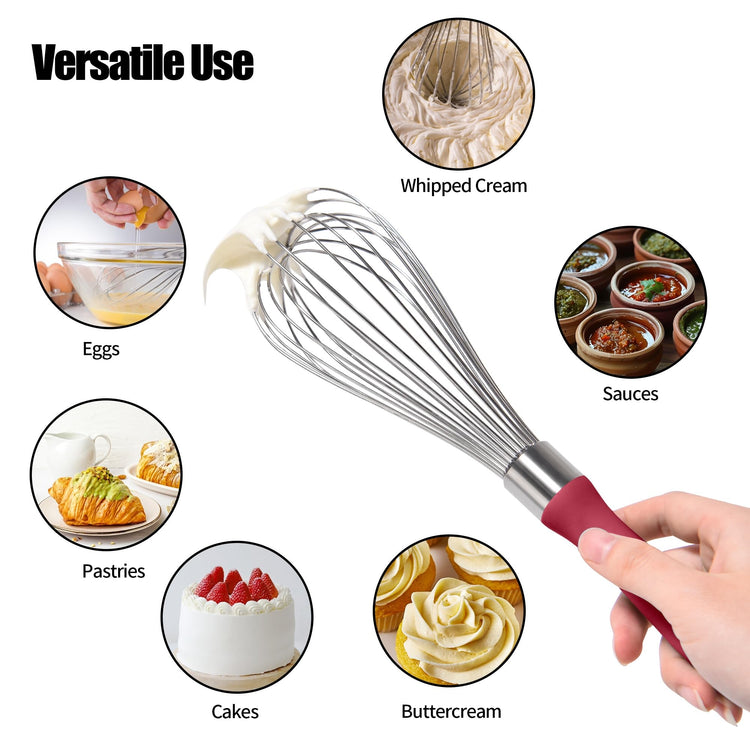 18 8 Stainless Steel Balloon Whisk for Cooking