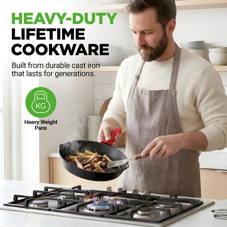 3pc Cast Iron Skillets