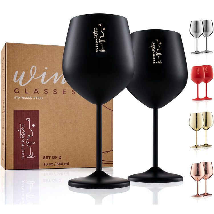 Stainless Steel Wine Glass (2 Count)